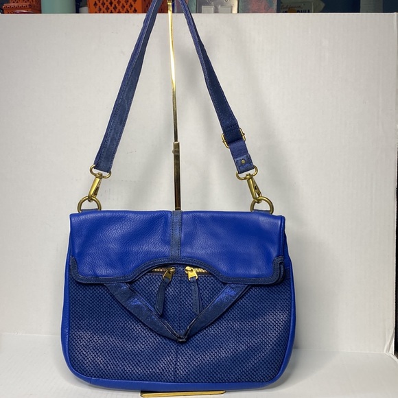 Fossil Erin Leather Foldover Tote/crossbody Bag - Picture 2 of 11